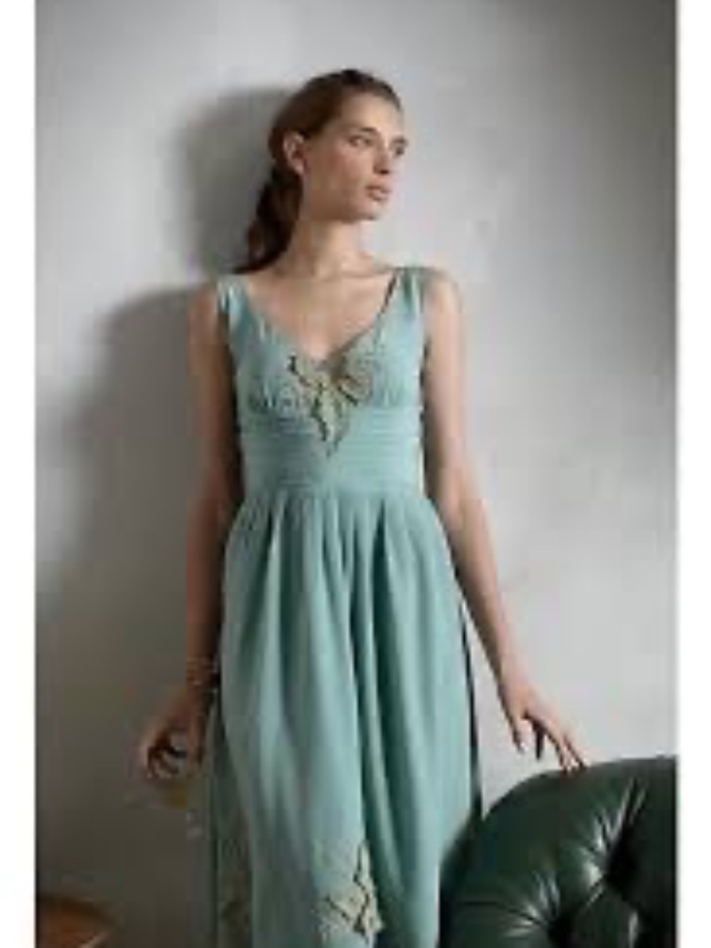 Anthropologie Tawny Garden Silk Dress